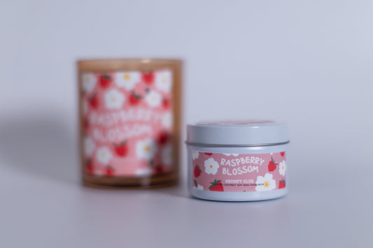 Raspberry Blossom Tin